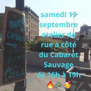 Atelier pirate à côté du Cabaret Sauvage !