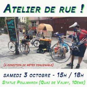 Atelier de rue place Poulmarch !